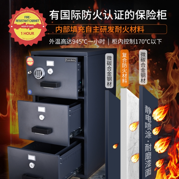 文件怎么收納？抽屜式防火防盜保險柜上線！
